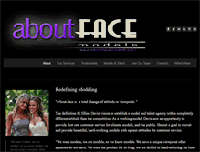 Tablet Screenshot of aboutfacemodels.com